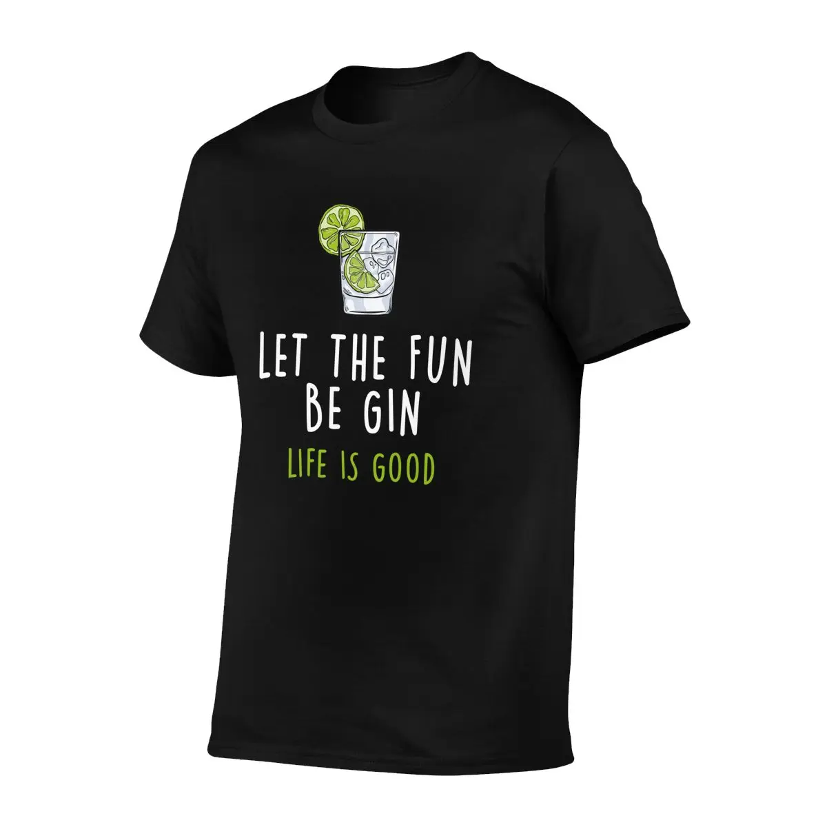 Футболка с надписью Let The Fun Be Gin Life Is Good Wine модная футболка Vtg лучшее качество |