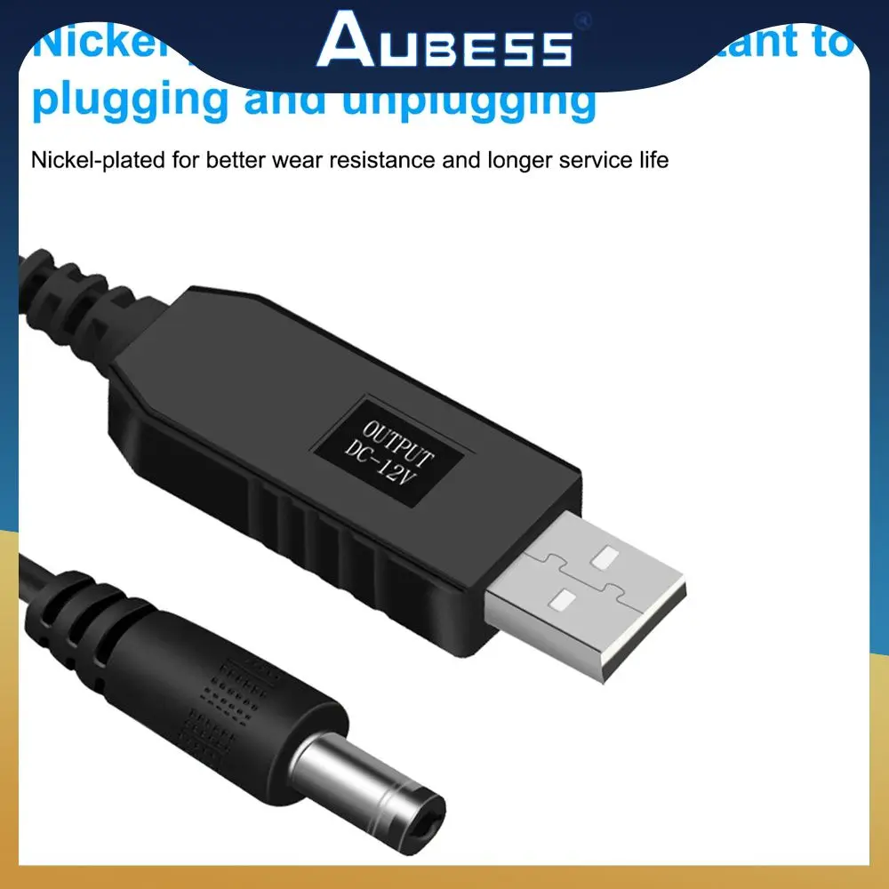

1m Usb Battery Charging Cable Rechargeable Durable 5v To 12vdc3.5 Round Head Boost Cable Universal Shutdown Consumer Electronics
