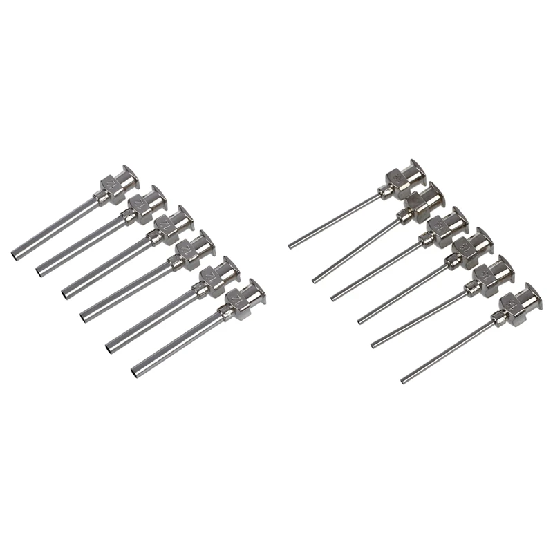 

Наконечник иглы для дозирования из нержавеющей стали, 12 шт., длина 1 дюйма, 6 шт., 12 калибров и 6 шт., 18 калибров