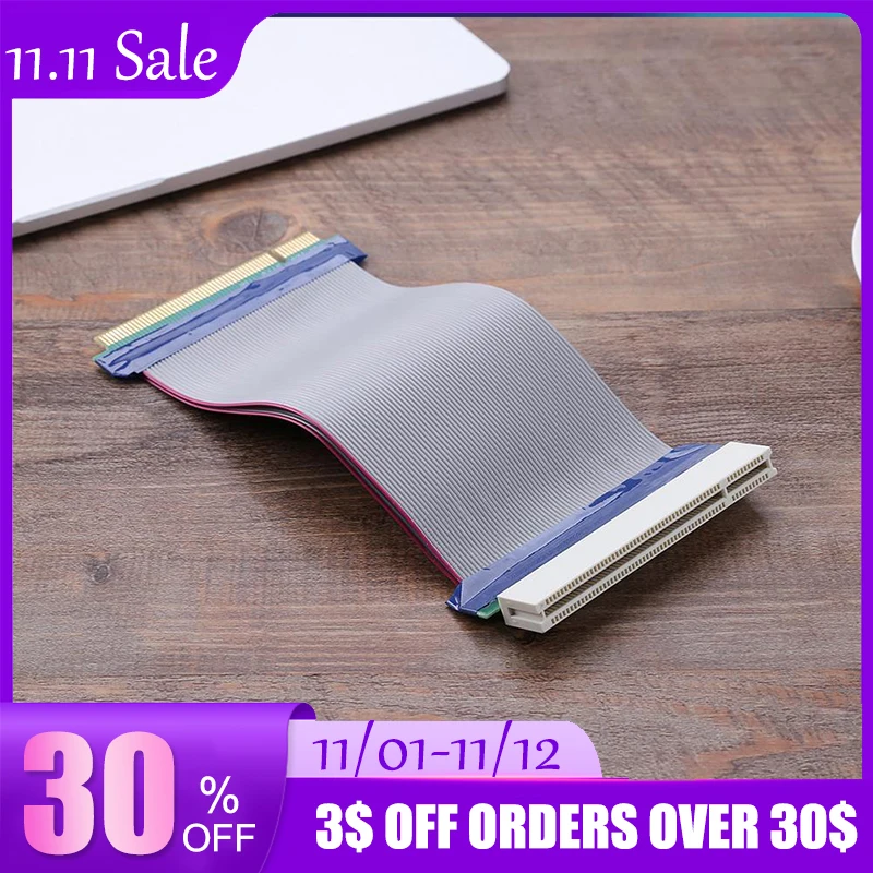 

ALLOYSEED 0,19 М медный ленточный кабель PCI Звуковая сеть графическая карта расширитель преобразователь плоский ленточный кабель поддерживает ус...