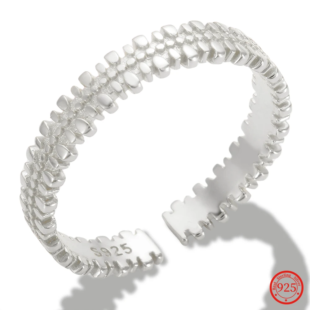 

Vintage Wheel Gear Silver 925 Rings for Women Retro Opening Adjustable Luxury Designer Jewelry Ladies 2023 New Year Party Gift
