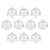 10pcs dessert display holder cake plate cake server tray footed cake plate with dome dessert table decorations stands
