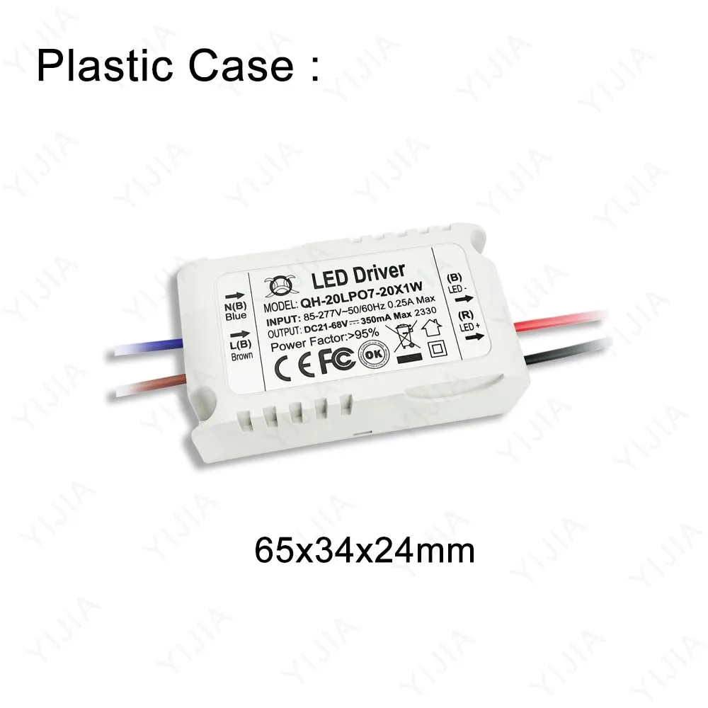 Фото Светодиодный привод 300mA 420mA 600mA 900mA Источник питания AC85 - 220V для светодиодного освещения 7W 10W 12W 15W 18W 20W №4