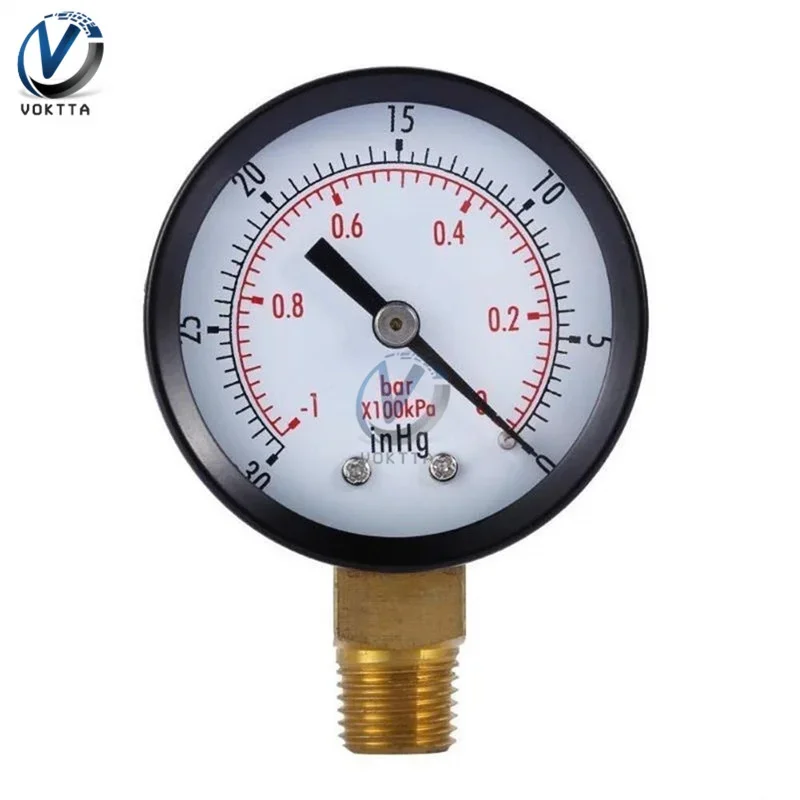 

Портативный манометр Voktta 1/4" NPT -30HG/0PS