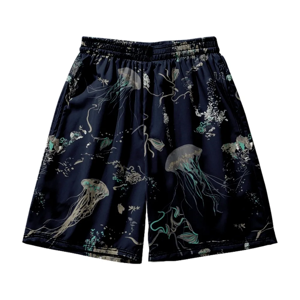 

Jellyfish Pattern Printed Summer Swimwear Swimming Beach Board Mens Shorts