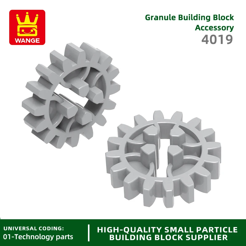 Wange 4019 100 г/196 шт. строительный блок шестерни Moc цвет автомобильный мотоцикл