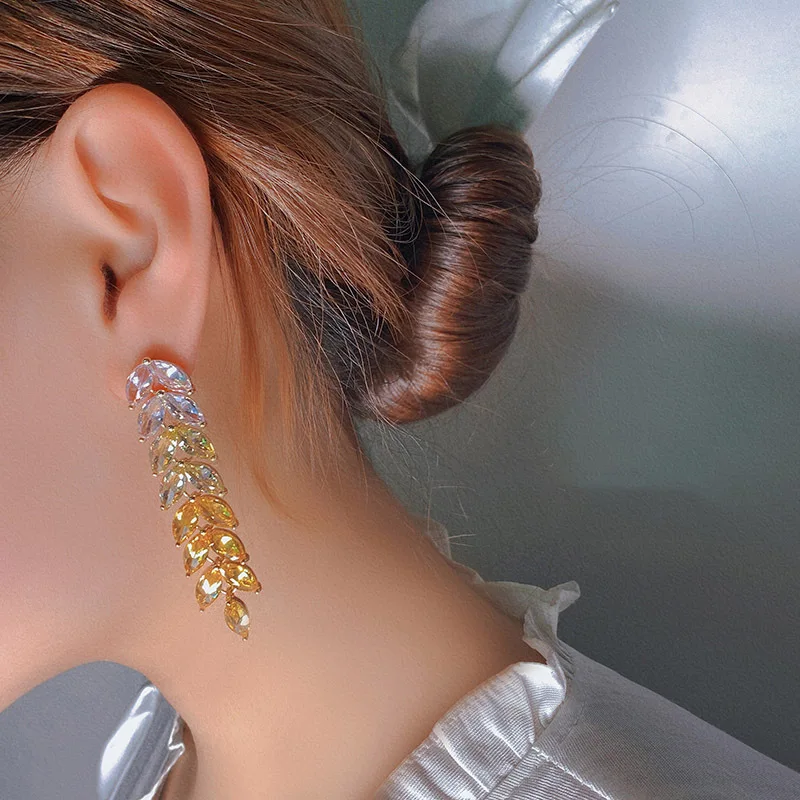

High Quality Original Earrings For Women Designer Luxury Earrings Aesthetic Vintage Ear Studs Crystal Korean Style Fast Shipping