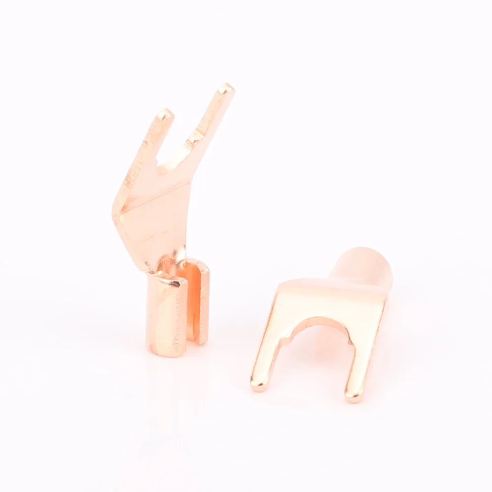 Динамик Y-локи Hi-Fi аудио красная медная вилка с акустическим кабелем сделай сам