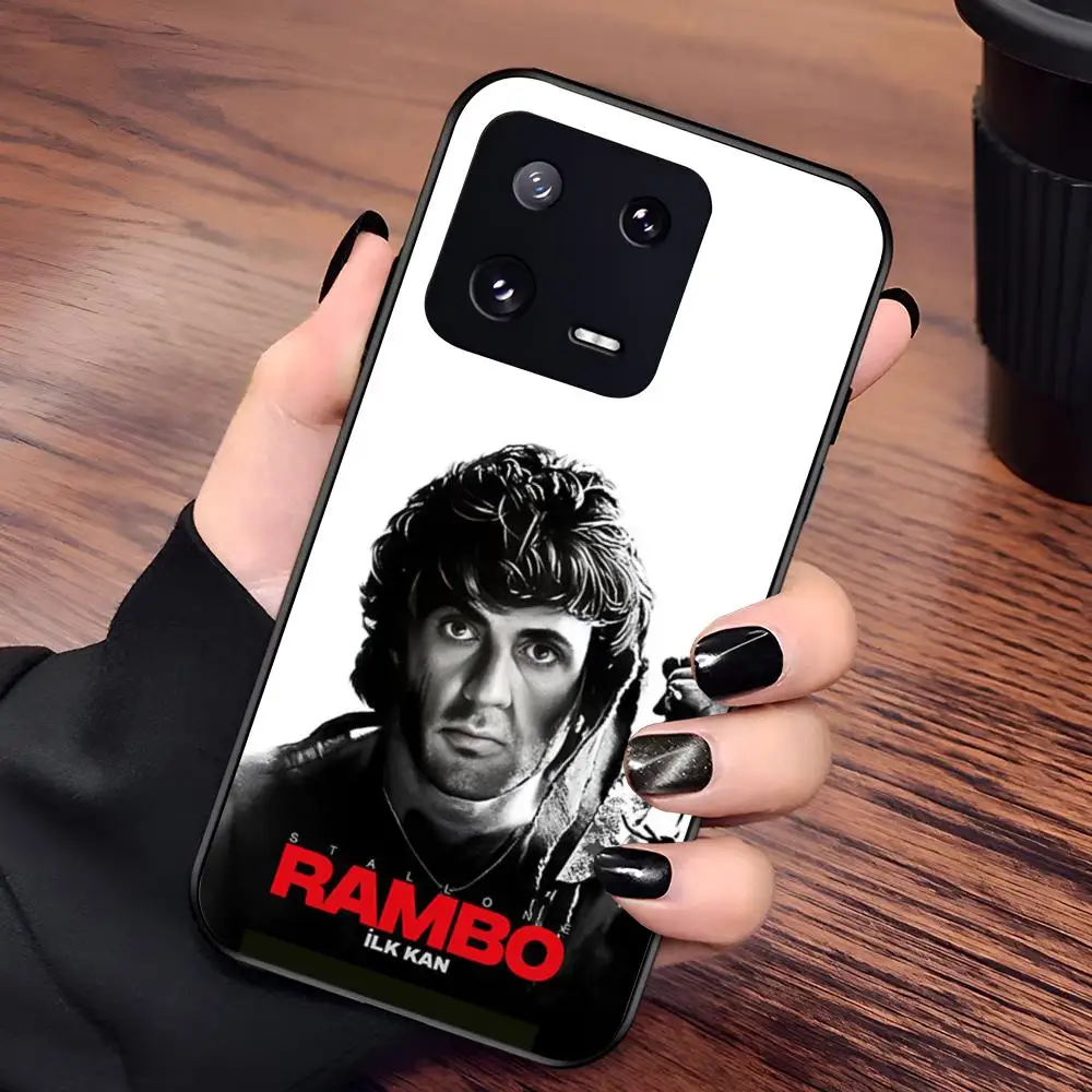 Фото Чехол для телефона First Blood John J. R-rambo для Xiaomi 17 15 14 13 12 Mi 11 X T Ultra Pro Lite 5G, черный, стеклянный №5
