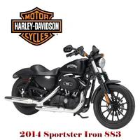 maisto 112 harley davidson 2014 sportster iron 883 motogp motorcycle model souvenir mini moto collectible