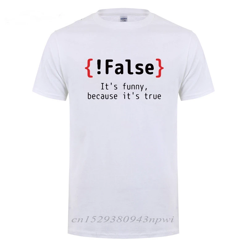 

! Накладная Это забавная, потому что это настоящий программируемый шуток, хлопковая футболка, юмор, подарки на день рождения для мужчин, футб...