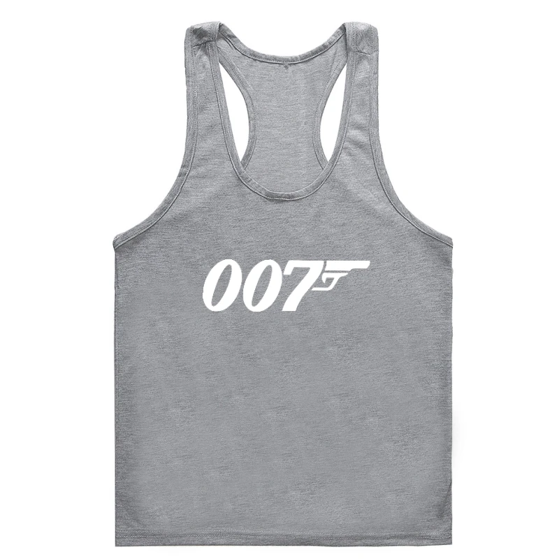 Футболка для спортзала, майка menMovie Bond, футболка для спортзала, мужская хлопковая безрукавка, большие размеры, футболка для спортзала, Удобная майка menEU/US Футболка для спортзала, майка menMovie Bond, футболка для спортзала, мужская хлопковая безрукавка, большие размеры, футболка для спортзала, Удобная майка menEU/US