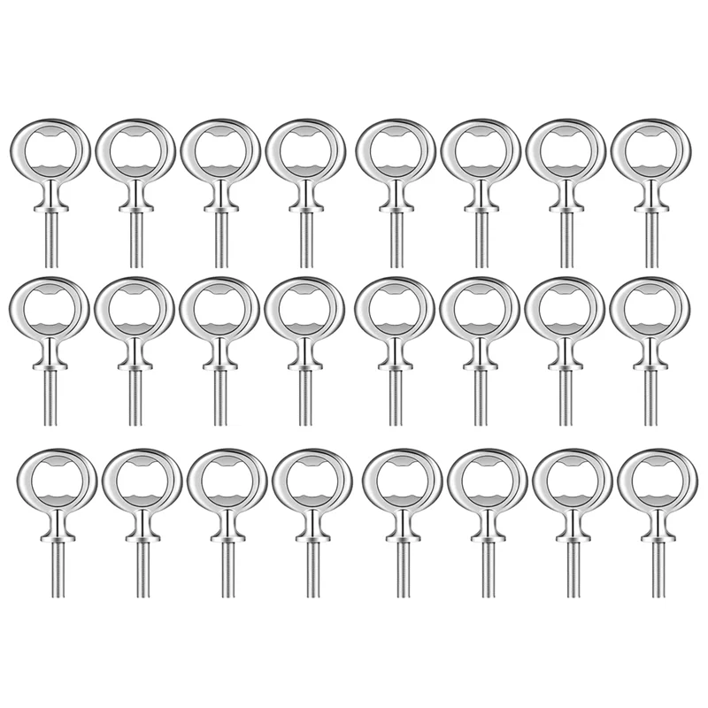 

24 Pieces Bottle Opener Kit Metal Bottle Opener DIY Craft Beer Bottle Opener Blank Bottle Opener