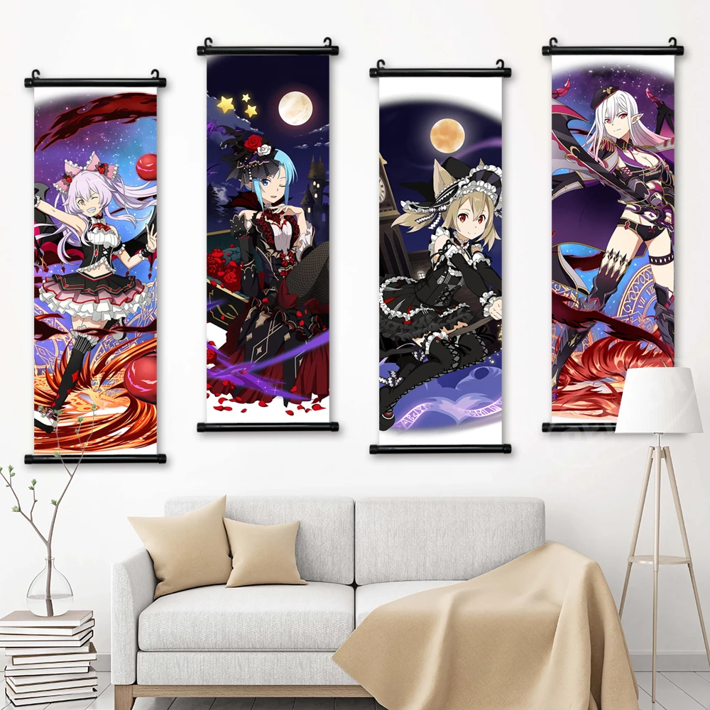 

Canvas Alice Synthesis Thirty Home Decor Poster Print Pictures Wall Sword Art Online Scroll Hanging Painting Bedside Background