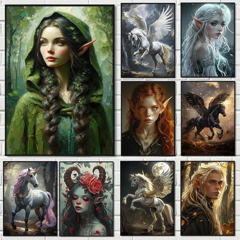 Картина на холсте с изображением сказочного леса