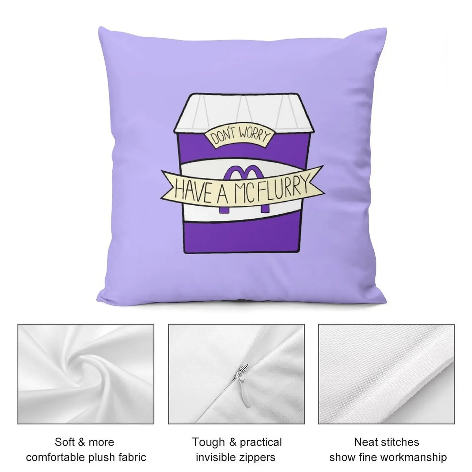 Не волнуйтесь есть McFlurry Декоративная подушка Наволочки