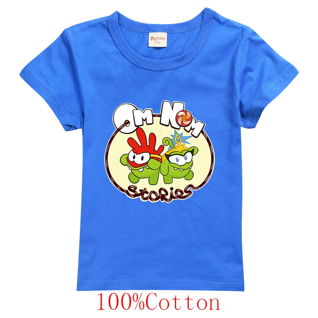 

Om Nom Stories Boys Clothes Cotton Baby Kids Summer Short Sleeve T Shirt Teen Girls Fashion Tees Toddlers Cute Tops Shirt 4 6 8t