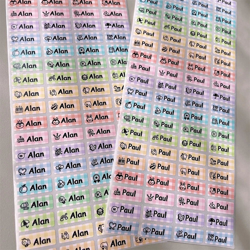 

Набор водонепроницаемых именных наклеек 200 шт.