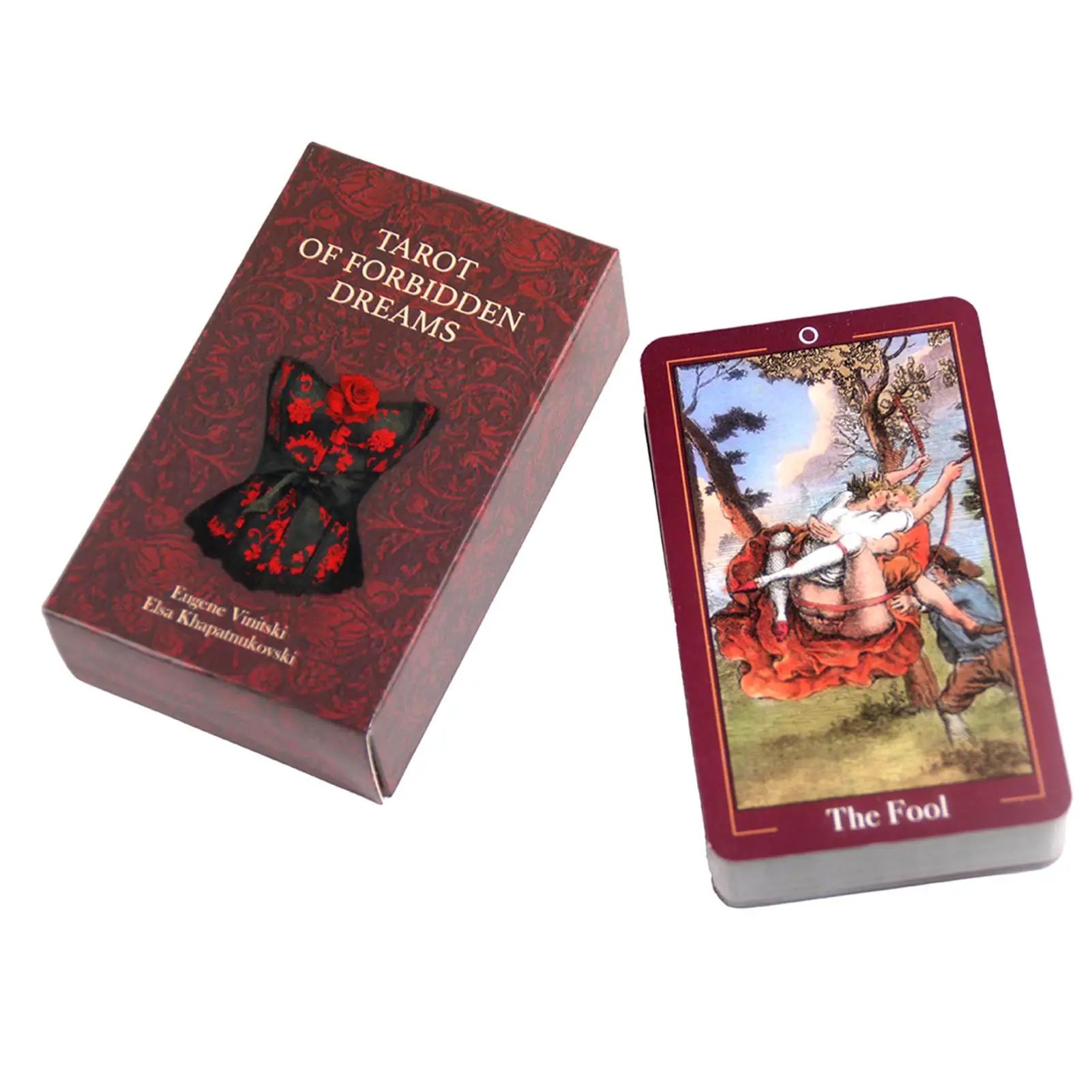 

Tarot of Forbidden Dreams Deck Games English Version PDF Guidebook Magical Fate Divination Oracle Card for Personal Famlily Use