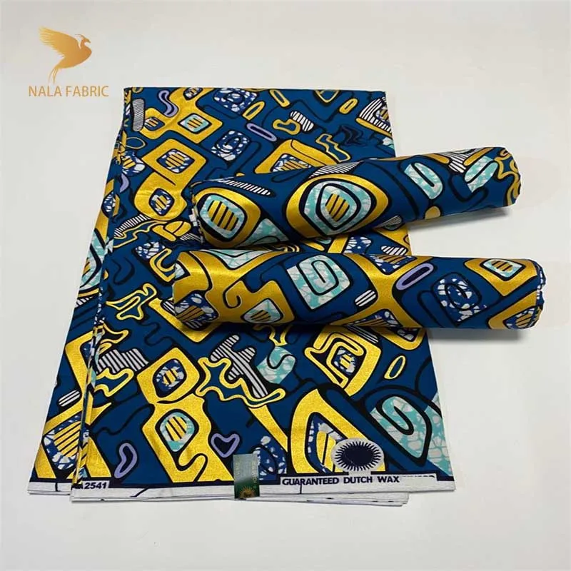 

Новинка, настоящий воск, искусственный воск высокого качества, 6 ярдов, африканская анкарская Ткань для шитья свадебного платья, Лидер прода...