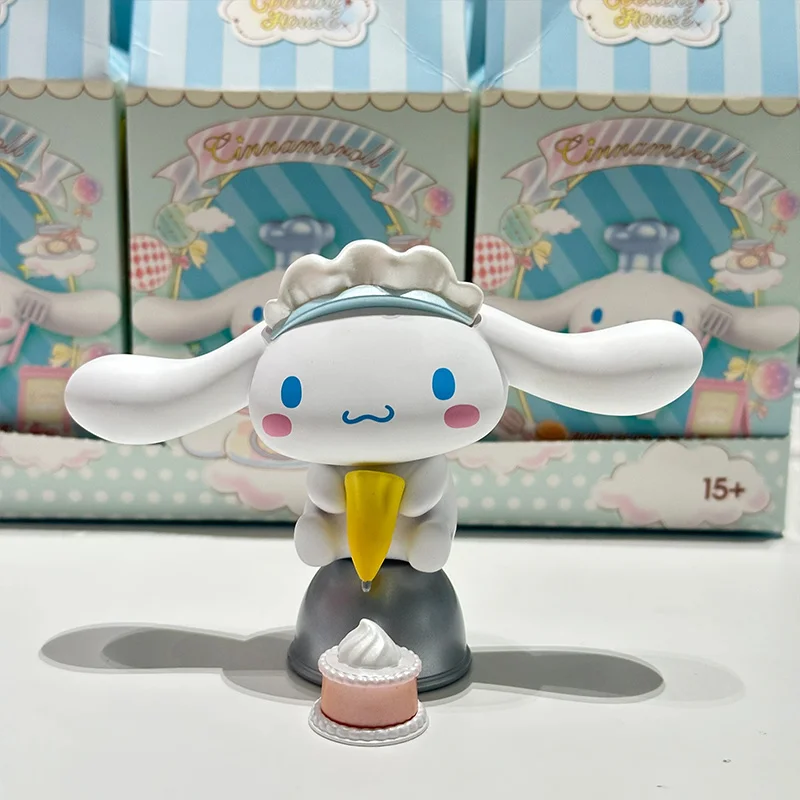 

Sanrio Cinnamoroll Model Toy Kawaii Cartoon Anime Figure Cute Doll Cooking Hut Series Diy Creative Ornament Decoration Kid Gift