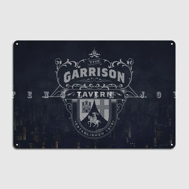

Garrison Metal Sign Cinema Garage Bar Cave Customize Wall Plaque Tin Sign Poster