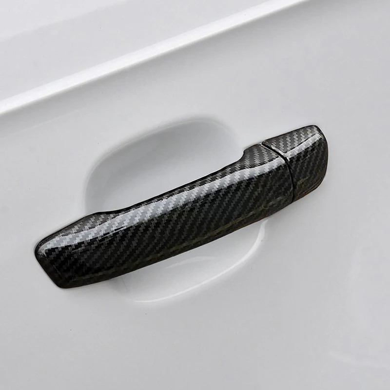 Фото Для Audi A3 8V 2013-19 автомобильный аксессуар, дверные ручки, декоративная крышка панели, отделка, текстура из углеродного волокна, наклейка, внешние наклейки №4