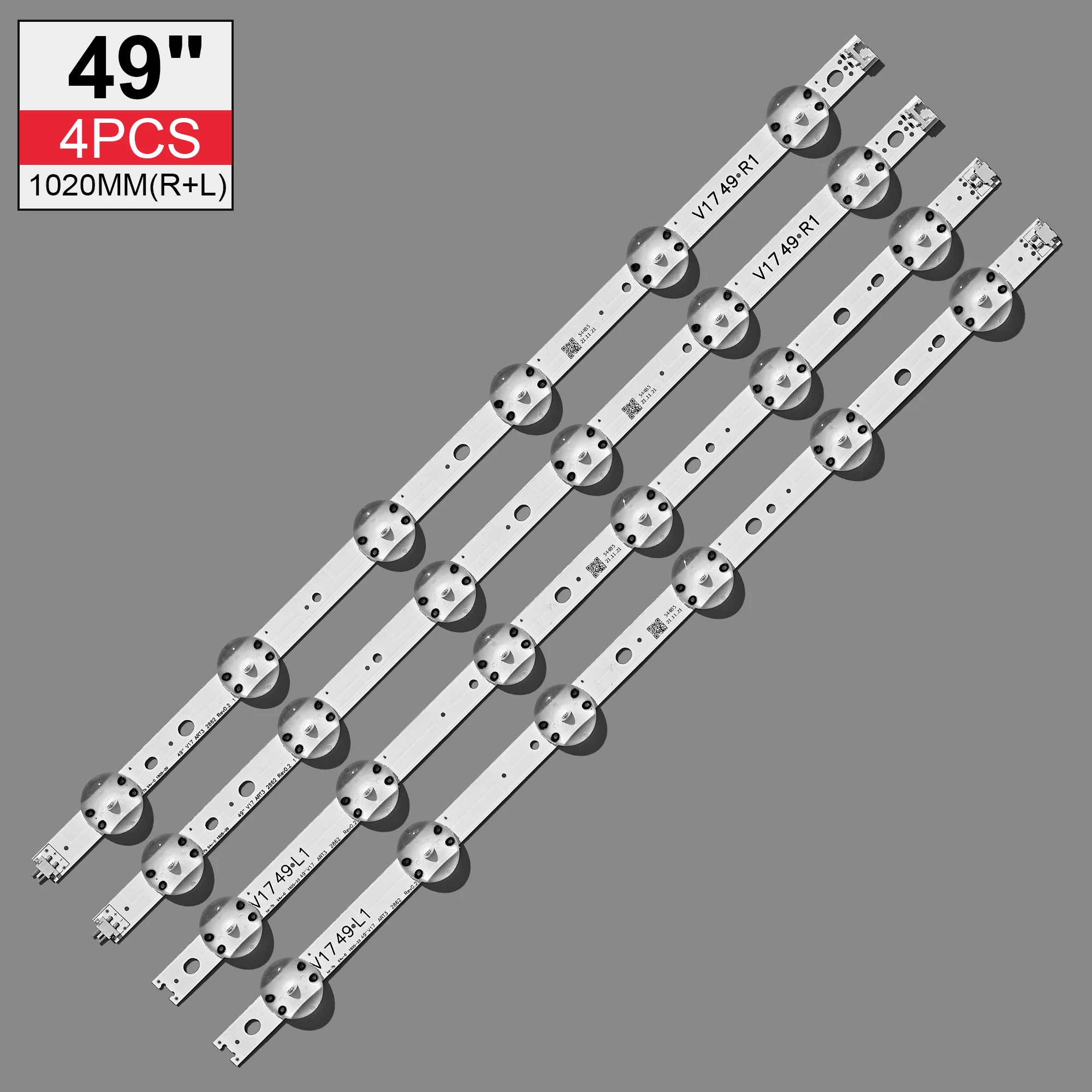 Светодиодная лента для подсветки (4For LIG 49LJ614V 49UJ6525 49UJ6585 49UV340C 49UJ6565 49UJ651V 49UJ670V 49UJ701V V17