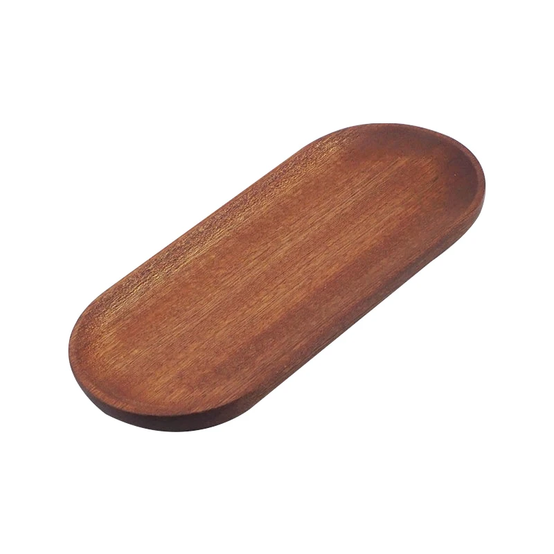 

Деревянная круглая десертная тарелка в японском стиле