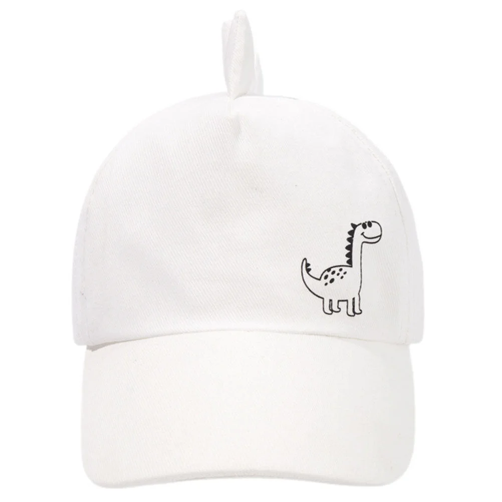 

Summer Hat Cartoon Leisure Toddler Baseball Cap Peaked Sun Children Polyester Cotton Dinosaur Pattern Boys