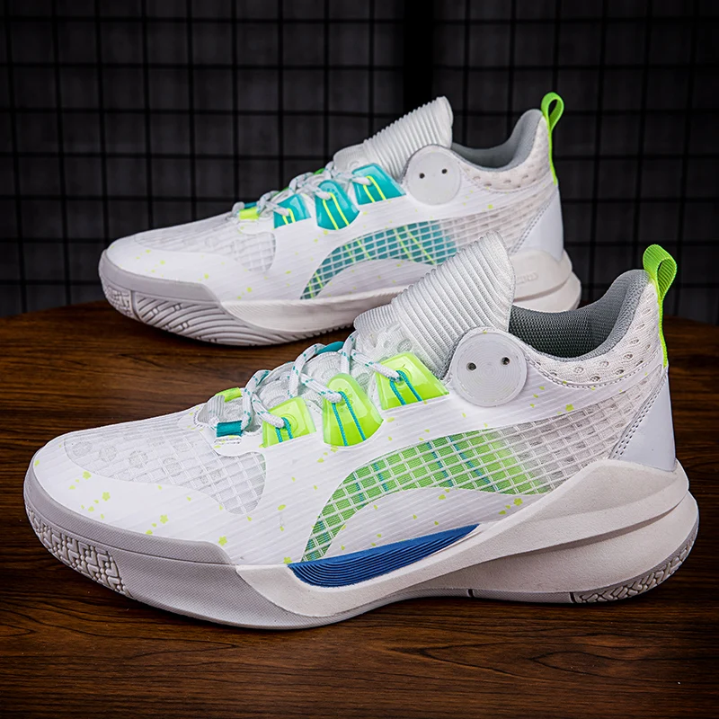 Brand Mens Luxury Basketball Shoes Breathable Cushioning Non-Slip Wearable Sport Shoes Boys Sneakers Gym Training Athletic Shoes