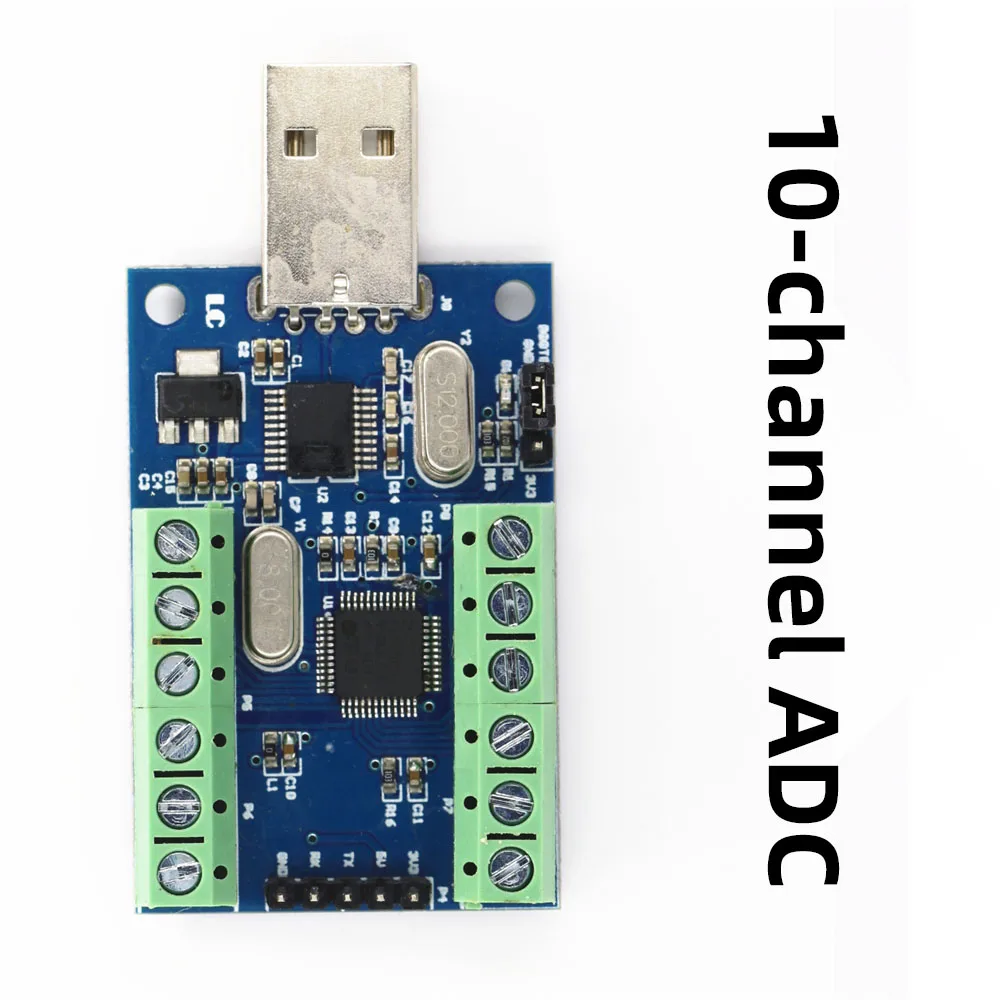 USB-интерфейс WAVGAT STM32F103C8T6, 10-канальный 12-битный модуль сбора данных
