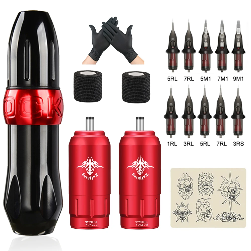 Новая беспроводная тату-машинка набор ротационная ротационный с DC-интерфейсом
