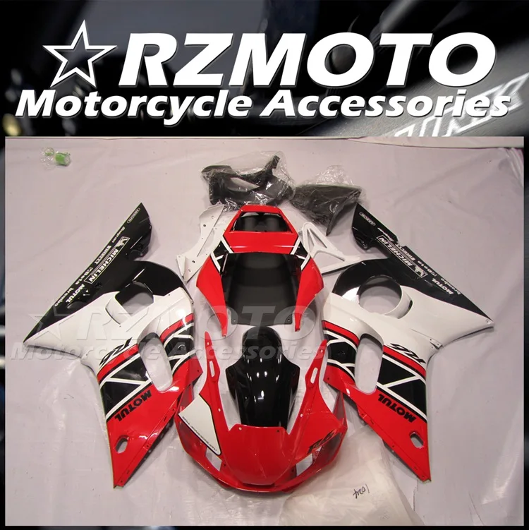 

Комплект обтекателей из АБС-пластика для YAMAHA YZF- R6 1998 1999 2000 2001 2002 98 99 00 01 02, комплект обтекателей красного и белого цвета, 4 подарка