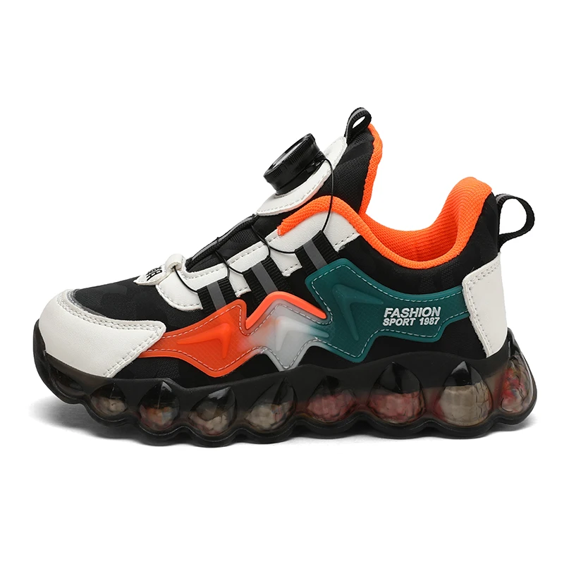 Pu Leather Kids Casual Shoes For Big Boy Fashion Outwear Fla