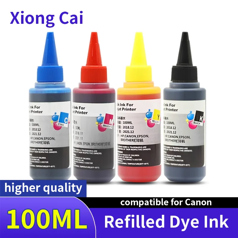 Набор для заправки красящих чернил canon PIXMA MX722 MX922 MG6420 IX6820 MG5420 MG5422 MG5520 MG5522 100 мл