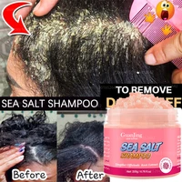 dandruff scrub cream natural sea salt rose shampoo for itching scalp and dandruff control oil refreshing hair care beauty produc