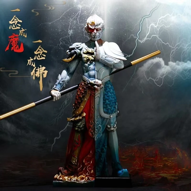 

Фигурки обезьяны король солнце Wukong, украшение для дома, модные настольные декоративные аксессуары, роскошная художественная статуя, миниатюрные предметы