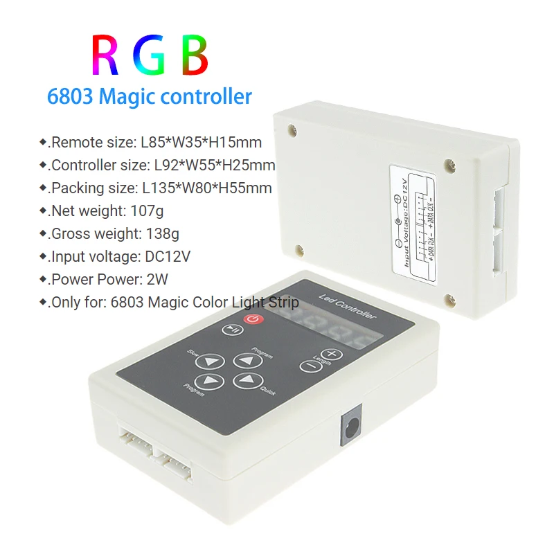 Светодиодная Волшебная световая панель 6803 IC 5050 с цифровым адресным RGB
