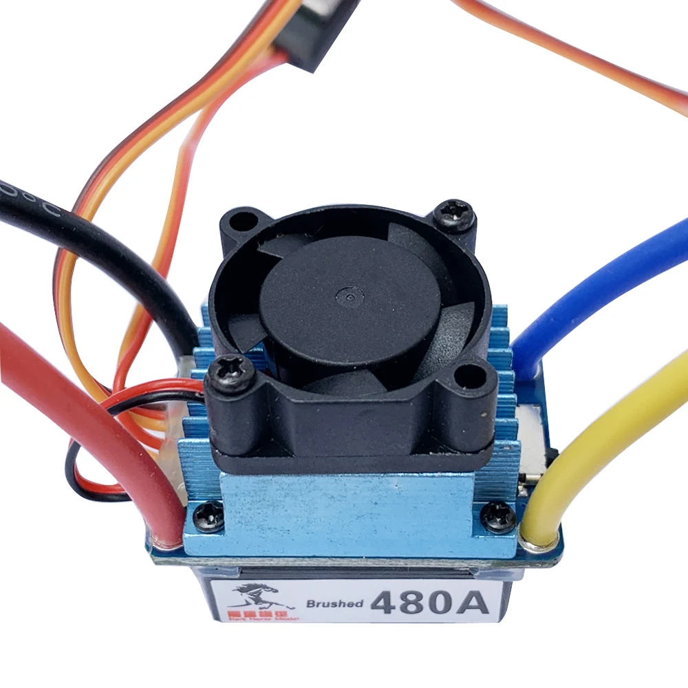 

480A ESC RC Boat Air cooling 380/540/775 Brushed Motor Speed Controller Dual Mode Regulator Band Brake for 1:10 Car Bait Boat