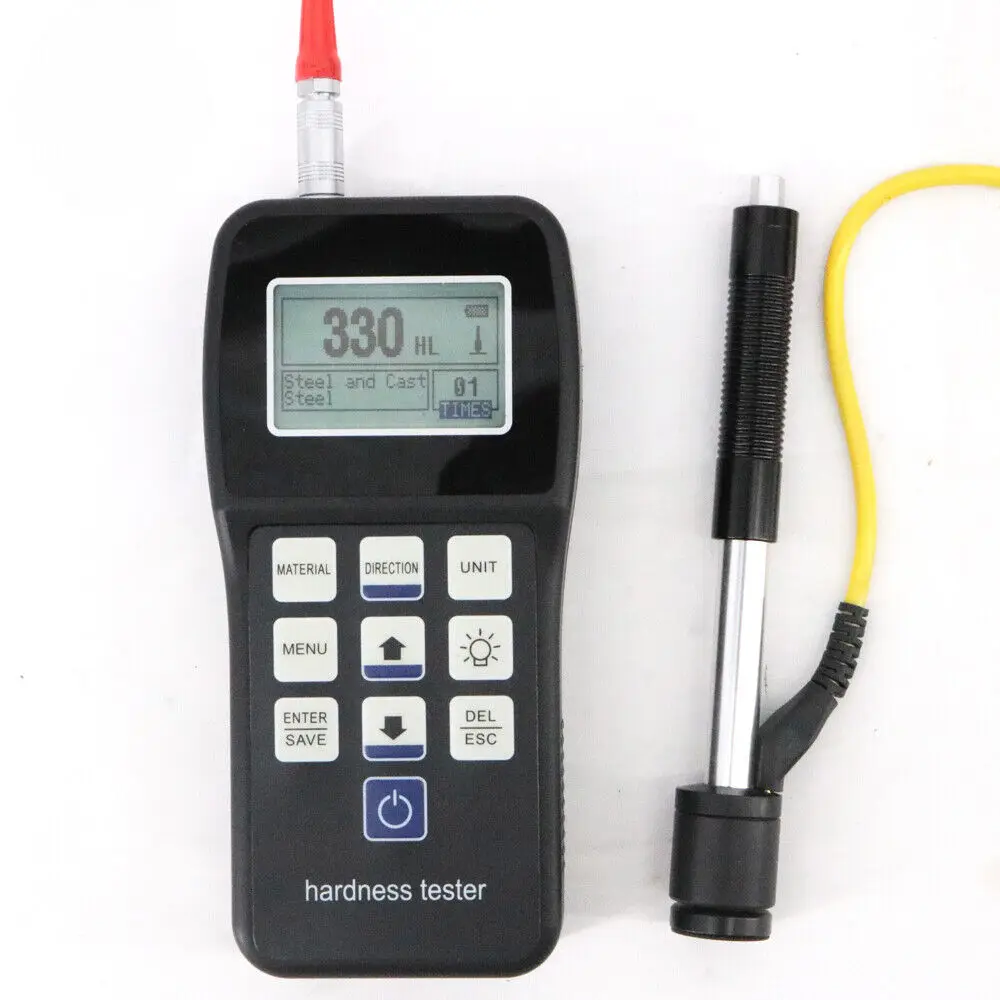 Стандартный цифровой тестер твердости Leeb HRC HRB HL HB HV HS тестирование значений
