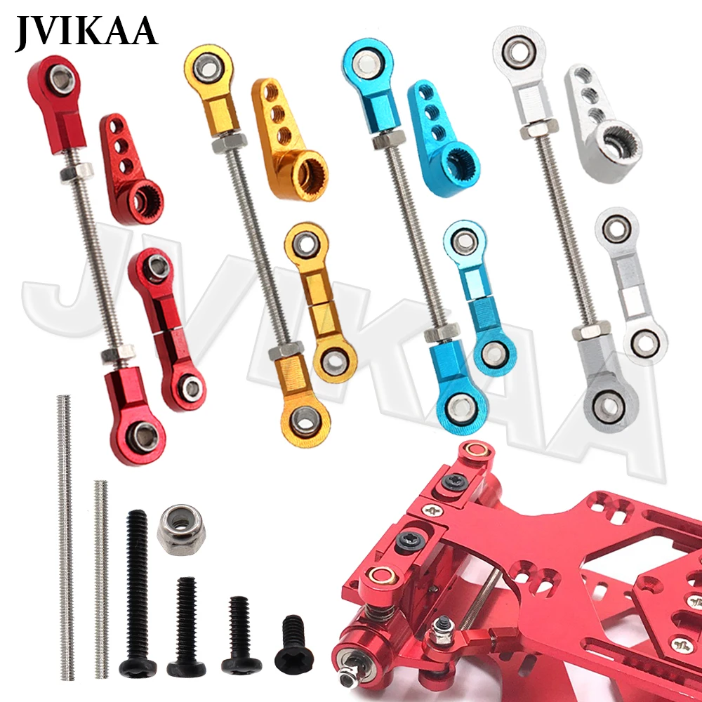 

WLtoys 1/28 K969 K979 K989 K999 284131 MINI-Q/Z/D RC Car Metal Servo Steering Rod 28T Servo Arm Upgrade Parts