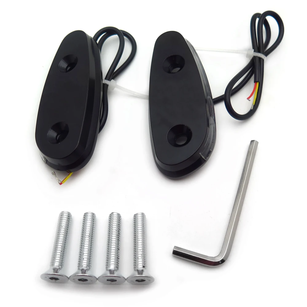 Led Signal Mirror Block Off Base Plate Gsxr Black For Suzuki Gsxr 600 750 2001-2004