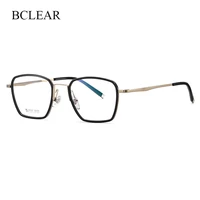 bclear men women classic retro fashion glasses frame ultra light titanium acetate glasses myopia prescription eyeglasses new hot