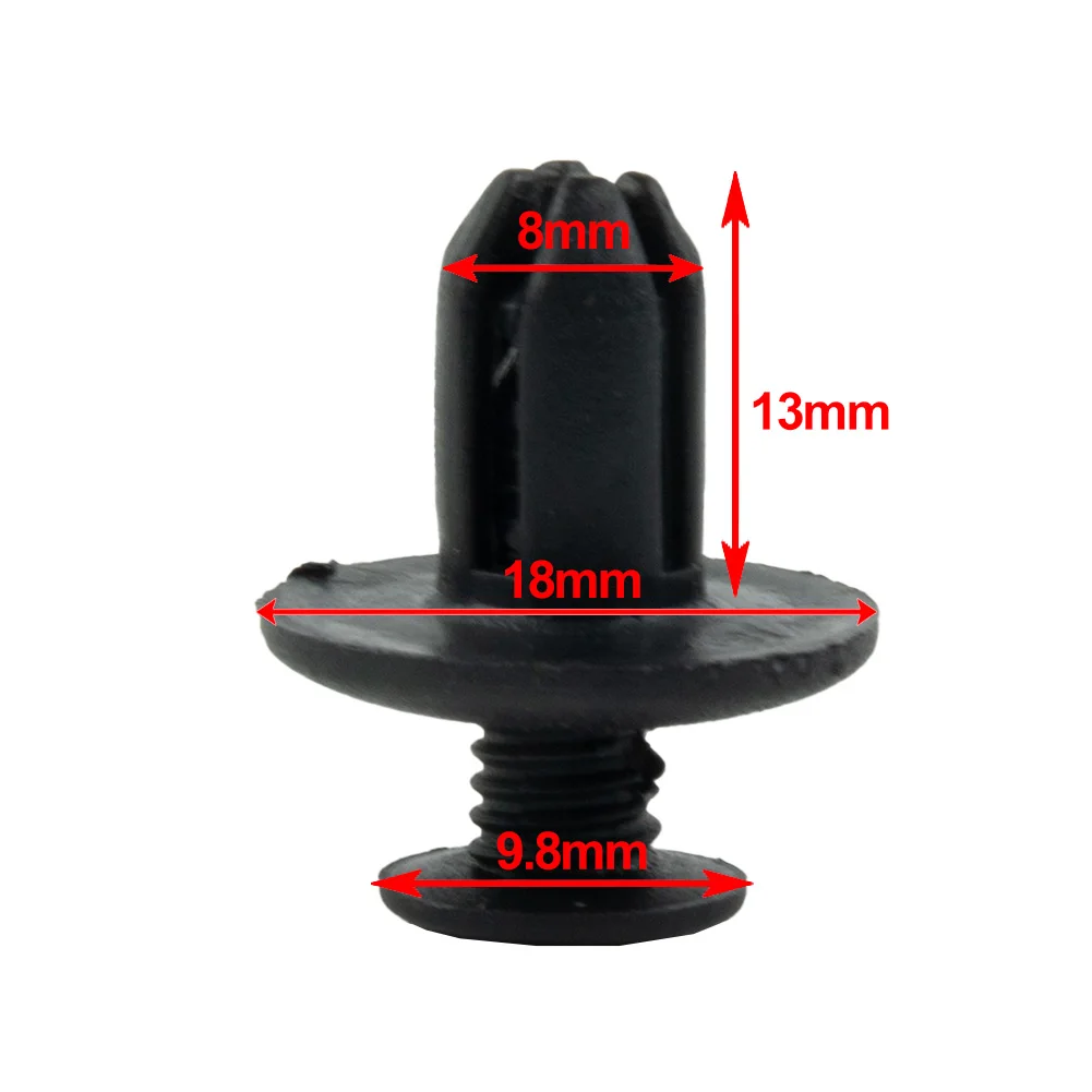 

50 шт., пластиковые винты для бампера