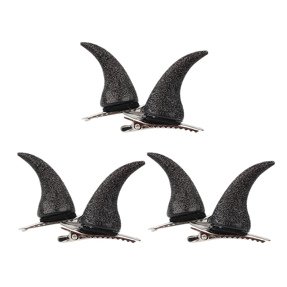 

3 Pairs Horns Hairpin Teens Horns Cosplay Hair Clip for