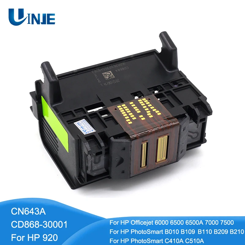 

Для HP 178 178XL 920 920XL печатающая головка CN643A CD868-30001 для HP 6000 6500 7000 B010b B109 B110 B209 B210 C410A печатающая головка