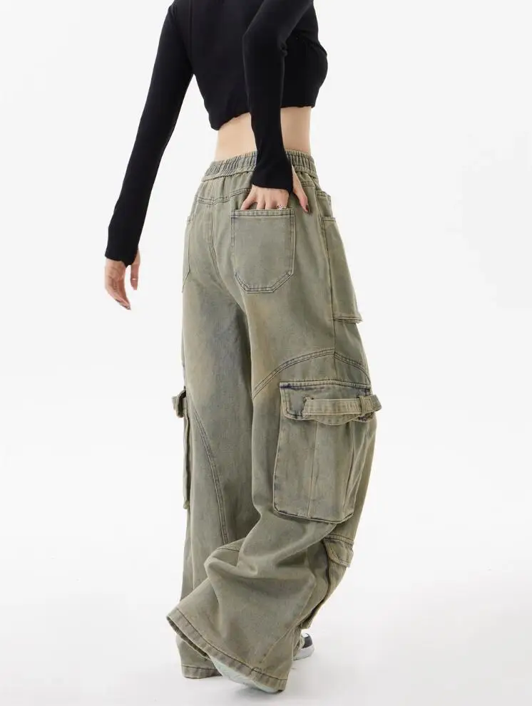 Сельфоны для пинггалу из серебра celana Denim kaki lebar jins umeblowanie