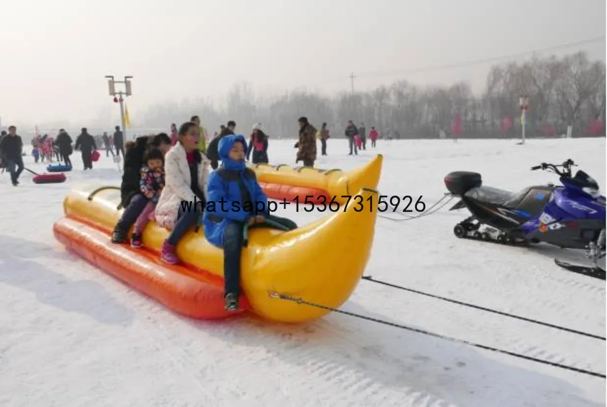 Надувная Банановая лодка для зимних видов спорта буксируемая трубка детей и
