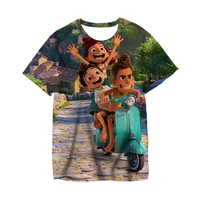 movie luca printed tshirts 2022 summer boy girl funny cute tops kids clothes fashion women t shirt men casual